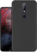 KloutCase Back Cover for Back Case Cover, Nokia 6.1 Plus, Matte Black (Candy) Black
