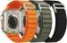 Speeqo Woven Nylon Black, Green, Orange G Hook Smart Watch Strap