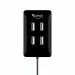 Quantum QHM6633 4-Port Hi-Speed USB Hub with 480 Mbps Speed (Black)