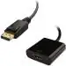 Terabyte Black Tv-Out Cable Display Port To Hdmi Adapter Dp Converter Male Female 1080P