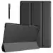 ProElite Cover for Samsung Galaxy Tab A9 8.7 inch Case Cover, Smart Flip Case Cover for Samsung Galaxy Tab A9 8.7 inch Translucent Back with Stylus Pen, Black