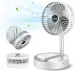 TechPride Rechargeable Fan Quite Operation Portable USB Table Fan for Home Kitchen Camping Traveling