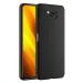 LIRAMARK Silicone Soft Back Cover Case for Poco X3 / Poco X3 Pro (Silicone Black)