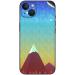 GADGETSWRAP Printed Vinyl Skin Sticker for Apple iPhone 14 Plus - Minimalism Mountain Peak