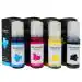 Splashjet 001 Ink for Epson L4150, L4160, L6160, L6170, L6190 Printer Ink Bottle, 001 Ink Code (CMYK - 4 Color) - 501798