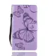 Trounce Butterfly Embosing (Purple) Leather Flip Wallet Case with Card Holder | Magentic Closure For Moto G31 5G | Mobile Case| Back Flip Cover