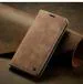 ClickCase Sheepskin Series iPhone 14 Pro Max Beige Brown Faux Leather Mobile Wallet Flip Cover