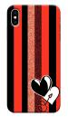 MobiEra Apple iPhone Xs Max Orange Stripes Design Plastic Hard Case Cover