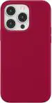 M Cart Rose Red Silicone Back Cover Case For Iphone 14 Pro
