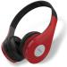 Ubon BT-185 Wireless Headphone with SD-card Player Ergonomic Design Bluetooth Headset (Red, On the Ear)