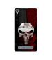 Casotec Punisher Skull Design Printed Silicon Soft TPU Back Case Cover for Micromax Canvas Fire 6 Q428