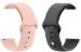 Black Lovies Black, Pink Silicone Smart Watch Strap For Amaze Fit Gts 2, 2E, 2 Mini (Pack Of 2)