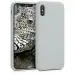 M Cart Grey Silicone Back Case Cover For Iphone Xs, Iphone 10, Iphone X