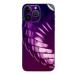 GADGETSWRAP Printed Vinyl Skin Sticker for Apple iPhone 14 Pro Max - Purple Layers