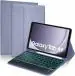 ProElite TouchPad Keyboard case for Samsung Galaxy Tab A9 8.7 inch with S Pen Holder, Magnetic Detachable Wireless Bluetooth TouchPad Keyboard Built-in 7-Colors Backlit, Lavender
