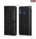 SCARDY SAMSUNG GALAXY A20/A30 BACK COVER / LEATHER FLIP COVER / BLACK COLOR