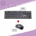 Zebion K500 Wired Keyboard+ Dazzle Wired Optical Mouse (Black)