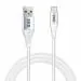 ERD UC-63 USB-C Metal Casing Data Cable for Super Fast Charging | Compatibility Suitable for All Smartphones, Tablet and Accessories | White