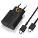 IARYZ Original OriginaI 25-Watt Type C Fast Charger Compatible for Samsung S21 FE (Adapter & Cable (Black)
