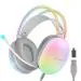 HAMMER Blaze Wired Over Ear Gaming Headphones with Mic, 50mm Drivers, Full RGB Lights, Gaming Headset with Adjustable Bands, Breathable earcushion, 1.5Mtr wire with USB (Cyan)