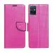 A D Enterprises Net Pink Flip Cover for Vivo Y75 5G | Magnetic Case | Shock Absorbent | Flip Cover Vivo Y75 5G