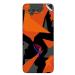 GADGETSWRAP Printed Vinyl Skin Sticker for Asus Rog Phone 5 - Orange Black