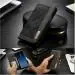 ClickCase Iconic Series Faux Leather Magnetic Card Holder Wallet Kickstand Case Flip Cover For Lenovo Zuk Z2 Plus (Black)