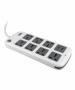 Zebronics PS7520USB Extension Socket with 7 sockets and 2 USB Ports with 4.8 Meters Power Cable