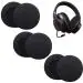 Crysendo Black Headphone Cushion (Pack of 3)