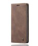 Trounce Prime Leather Magnetic Closure Flip Cover With Card Holder Wallet | Mobile Case| Back Cover - Coffee Brown) For Vivo V19