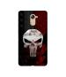 Casotec Punisher Skull Design Printed Silicon Soft TPU Back Case Cover for Panasonic Eluga Mark 2