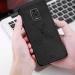 Lejaao Redmi Note 9 Pro Black Silicone Shock Absorbent Mobile Back Cover