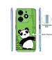 Casotec Panda with Bamboo Printed Silicon Soft TPU Back Case Cover for Tecno Spark Go (2024)