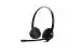Gbh Black, Grey Pu Metal Fox 69 Binaural Noise Cancellation Headset Wired Headset With Mic Rj 11 Connector