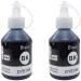 ZOKIO Refill Ink BT5000 For Brother T300 Printers Pack of 2 Black Ink Bottle