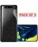 GADGETRONICS Samsung A90 Transparent Plastic Scratch Resistant Back Screen Protector (Pack of 3)
