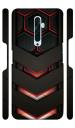 YAPZONE | Gaming Red Black Abstract | Designer Printed Hard Back Cover for Oppo Reno 2F / Reno 2Z Premium & Attractive Case for Your Smartphone