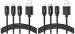 Ambrane Unbreakable 3 in 1 USB Fast Charging Cable (Pack of2)