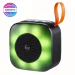 Woos Portable Bluetooth Speakers with Colorful Lights, Loud Sound, Small Bluetooth Speaker with Wireless Stereo Pairing (Green)