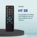 RESORB HT 38 Remote Control Compatible for Philips SPA7000B/94 90 W & SPA6700B/94 Home Theatre (Black)
