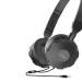 Tiger HPM-01 Extra Base Headphones, Ai Voice Interaction Built in HD Mic Wired Headset (Black, On the Ear)