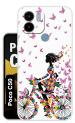 Snazzy Multicolor Silicon Shock Proof Back Cover for POCO C50