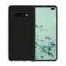 LIRAMARK Liquid Silicone Soft Back Cover Case for Samsung Galaxy S10 Plus / S10+ (Black)