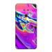 GADGETSWRAP Printed Vinyl Skin Sticker for LG G8 Thinq - Abstract Flower Neon