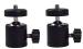HIFFIN 2 Pcs Combo Swivel Mini Ball Head 1/4