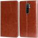 Bluetronic Redmi Mi Poco M2 Brown Leather Dual Protection Flip Cover l Mobile Cover l Mobile Accessories l Case
