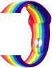 Black Lovies Rainbow Smart Watch Strap For W26, T500, T55, K16 42 Mm