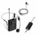 kh Adjustable Headband Wireless HeadSet Lavalier Microphone System for Output, DSLR Camera, AMP, PA Speaker and Laptop