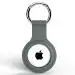 SQUIF Grey Silicone Key Ring Holder Case Cover Compatible With Apple Airtag (Grey) SQUIF Silicone