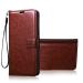 Clickaway Brown Leather Flip Back Cover Case For Oneplus 5T